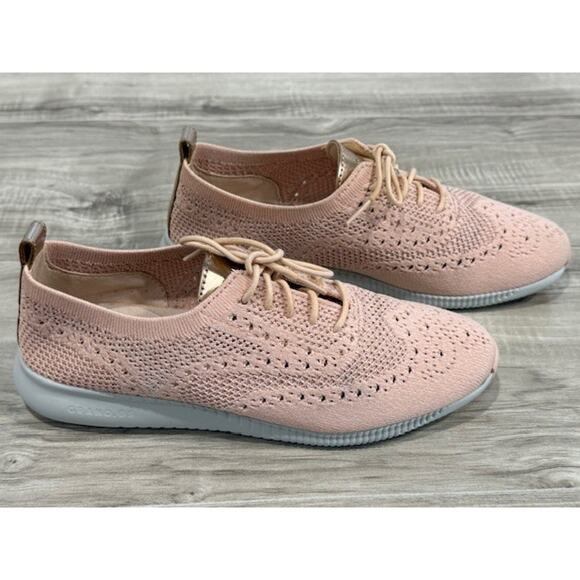 Cole Haan Women's 2.Zerogrand Knit Lace Up Oxford Wingtip Sneaker - Size 8B - Picture 2 of 15